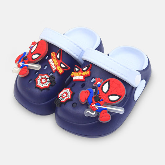 BOY'S SPIDER-MAN CROCS – NAVY BLUE