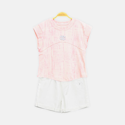 Glitter Chic Set - Pink & White