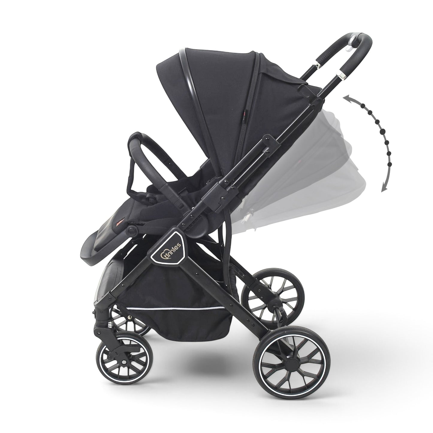 TINNIES REVERSIBLE STROLLER BLACK