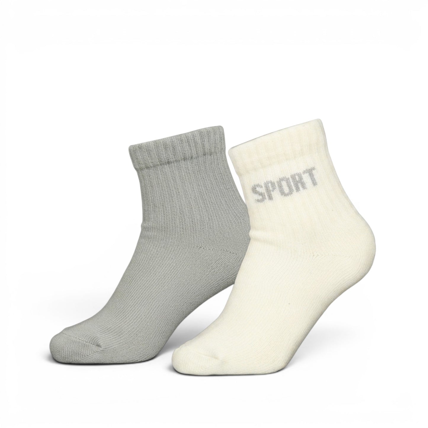 SPORT WHITE ANKLE BOY SOCKS PK-2