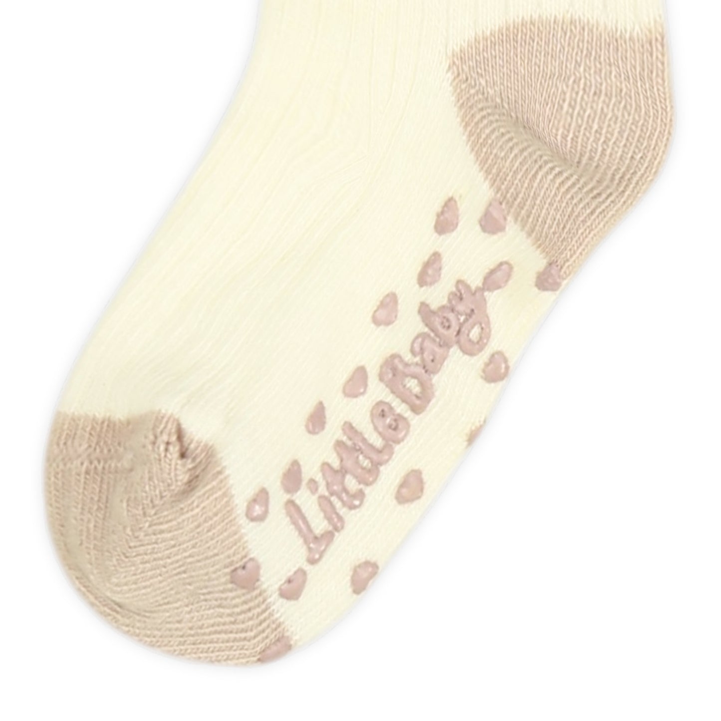 LITTLE BABY PRINTED & RIBBED ANKLE GIRL SOCKS PK-2