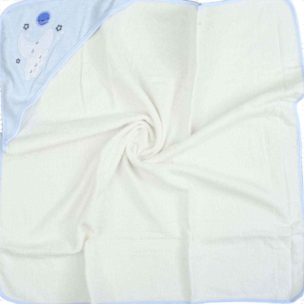 BLUE MOON & CLOUD HOODED BATH TOWEL