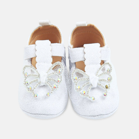 White Glitter Shimmer Pre-Walker