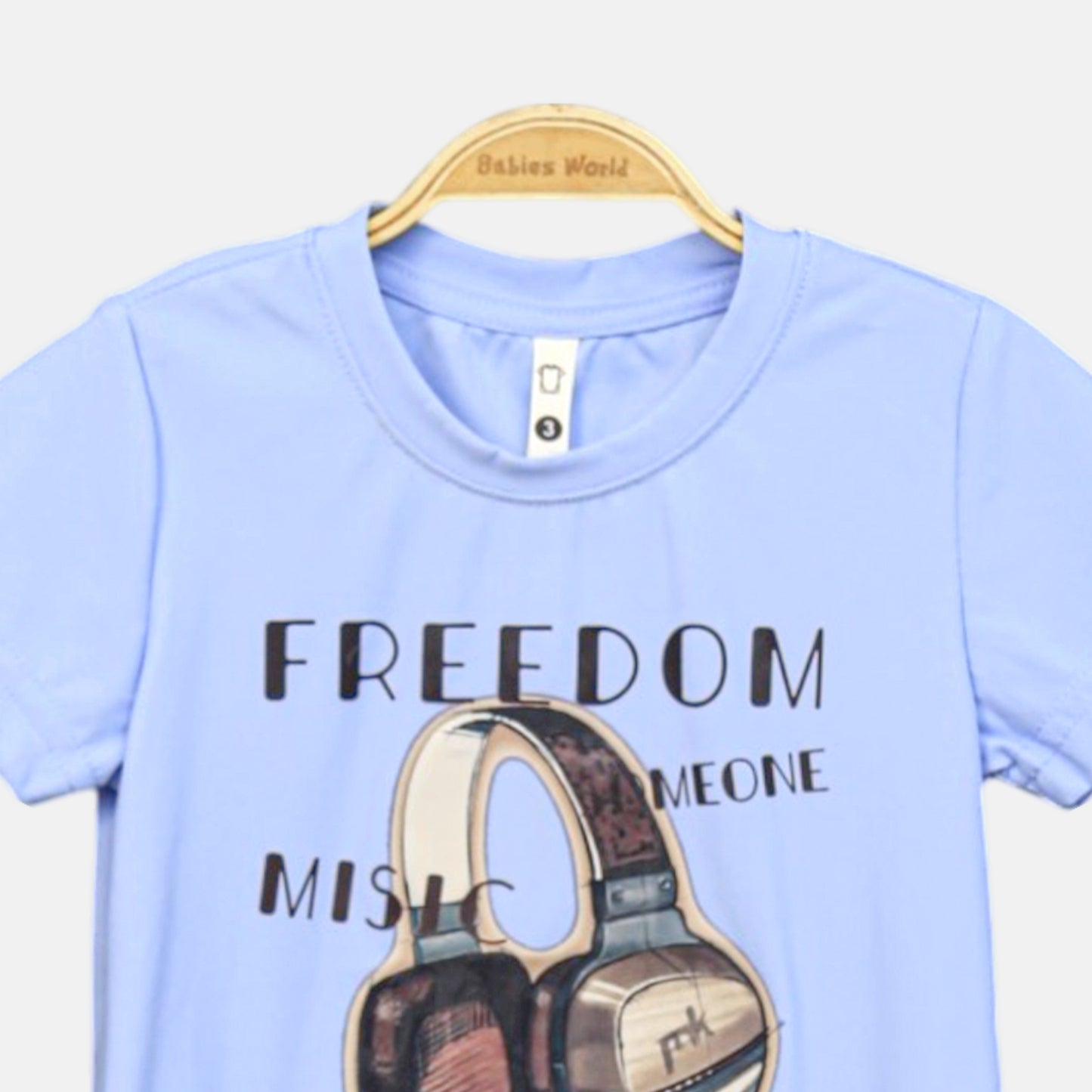 Cool Blue Crew Neck Tee