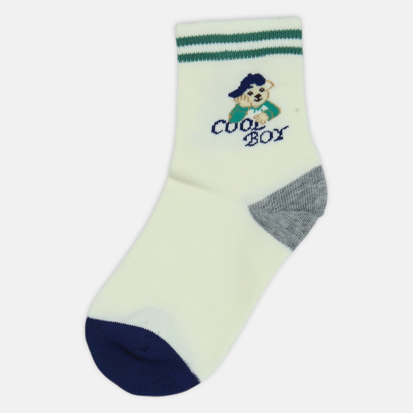 BOY SOCKS COOL BEAR COLLEGIATE