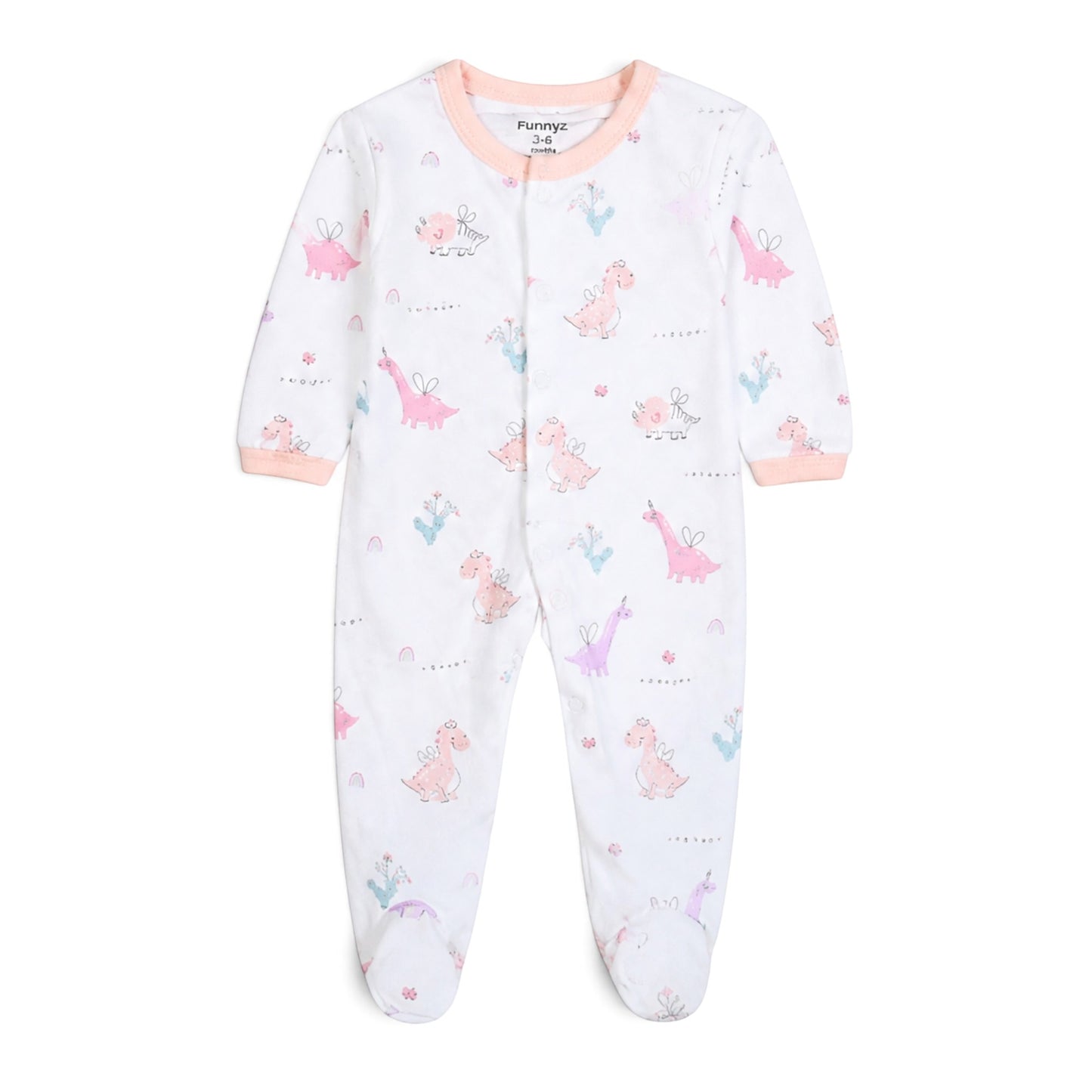 FUNNYZ DINO PRINCESS LAYETTE SET GIRLS