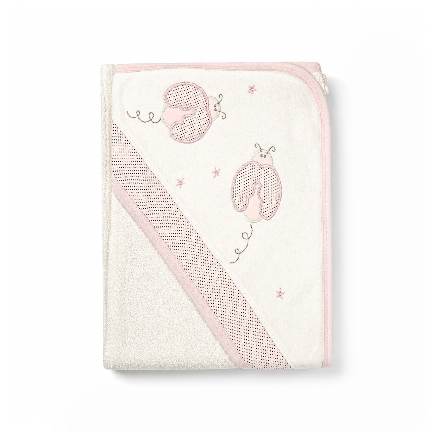 LADYBUG HOODED BATH TOWEL