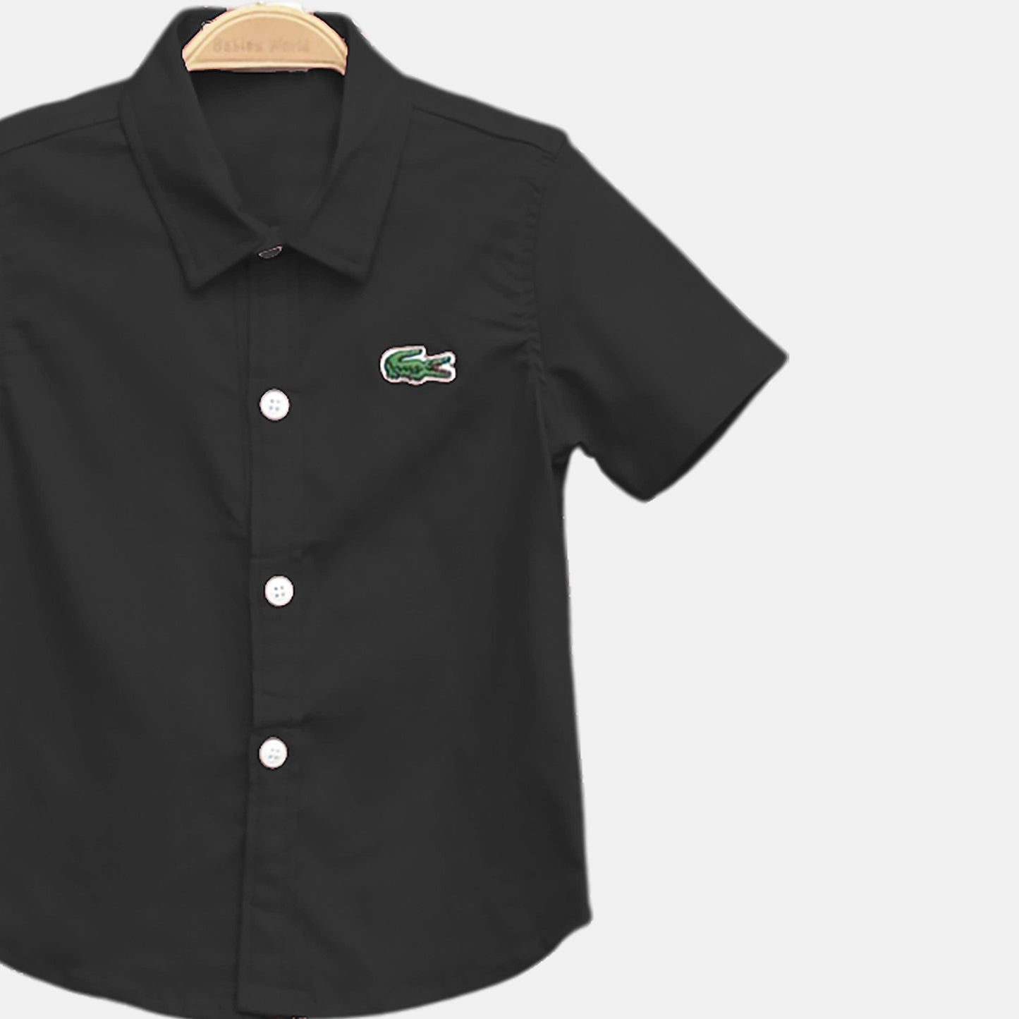 Lacoste Red Piqué Black