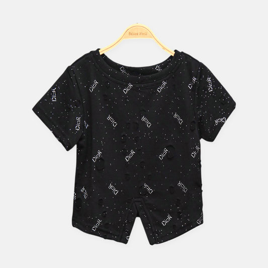 Dior Star Print Tee Black