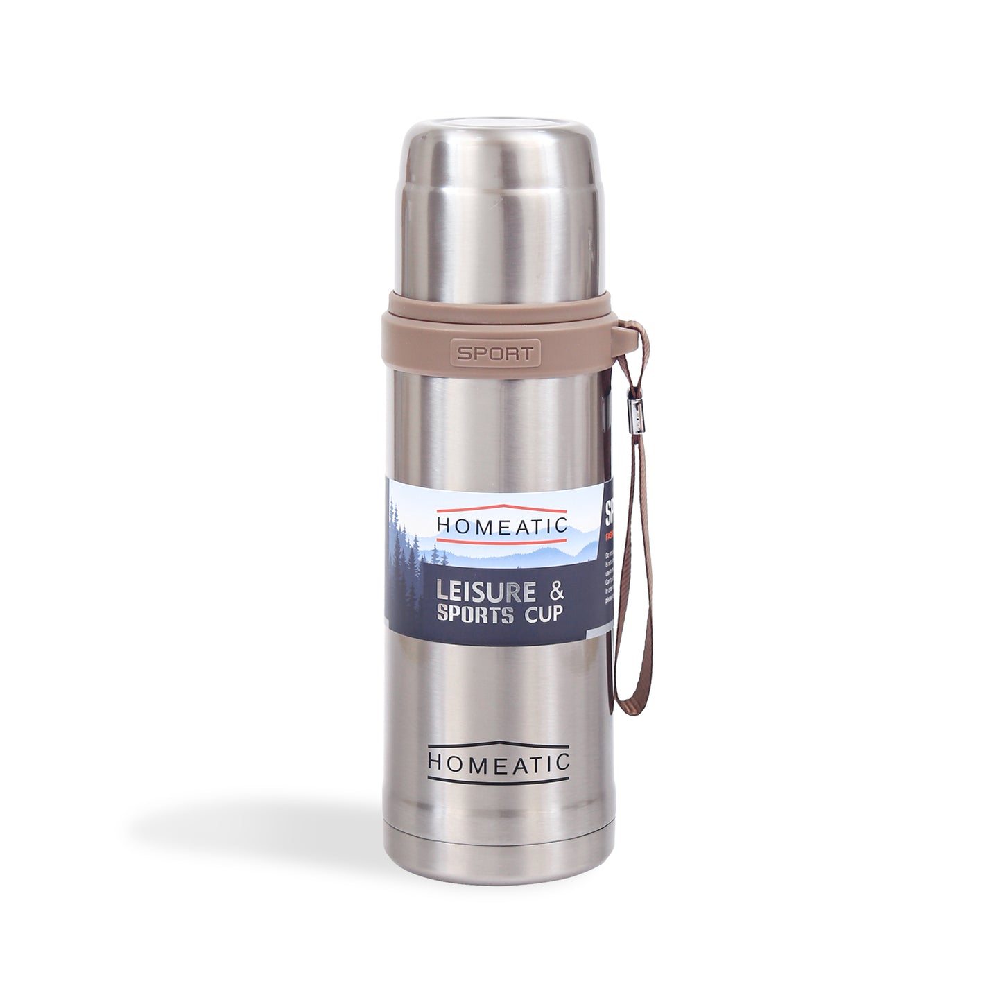 STEEL WATER BOTTLE 600 ML SILVER