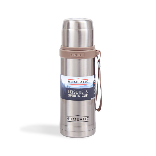STEEL WATER BOTTLE 600 ML SILVER