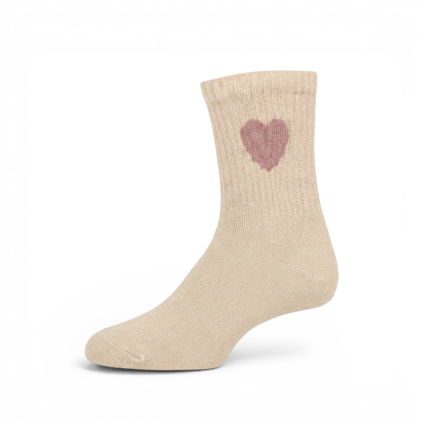 PINK WHITE HEART GIRL SOCKS