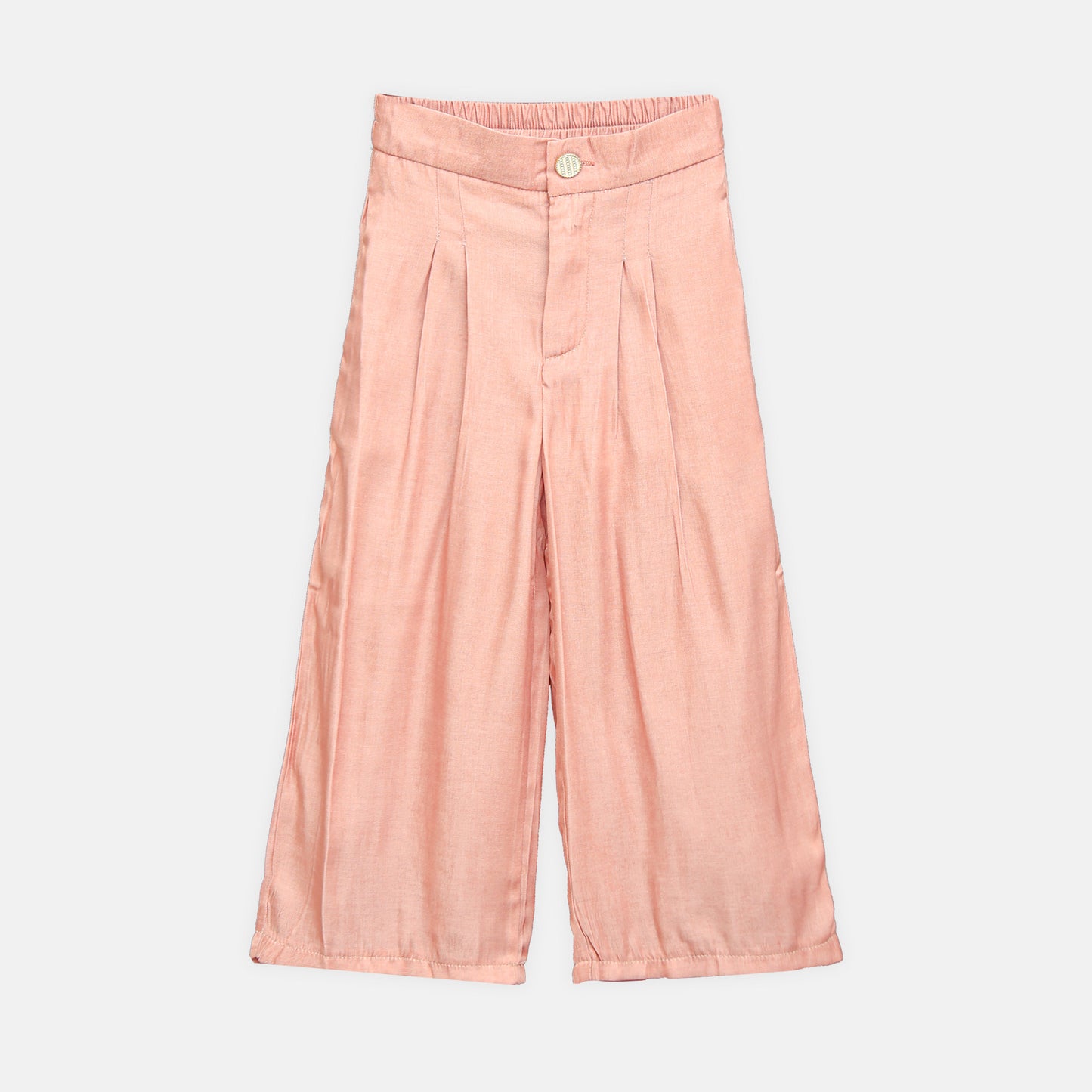 Rose Pink Wide-Leg Trousers