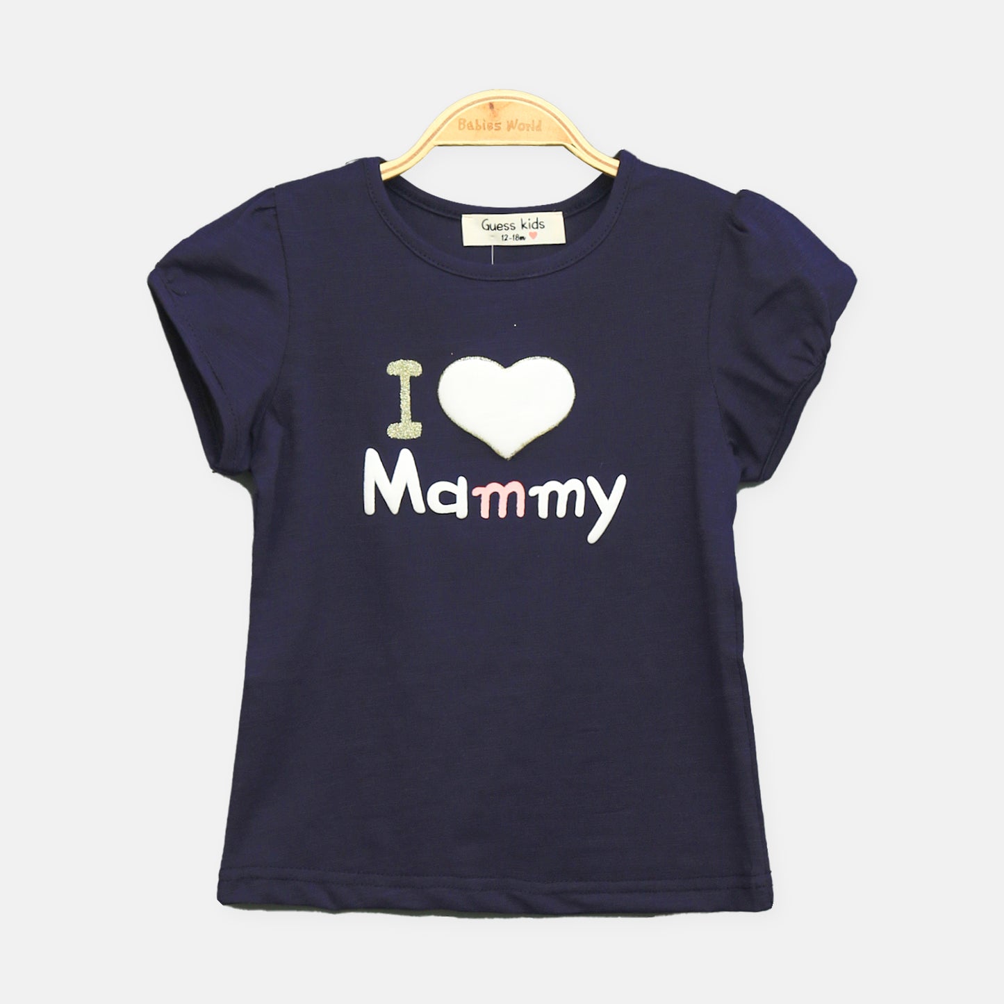 Navy Mammy Heart Tee