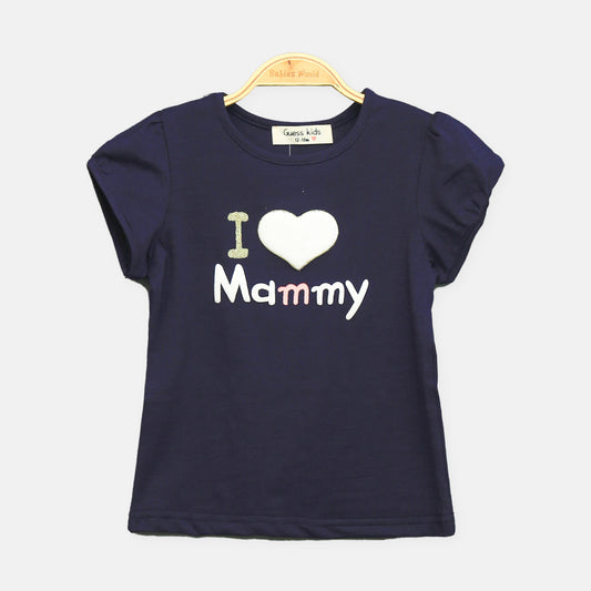 Navy Mammy Heart Tee