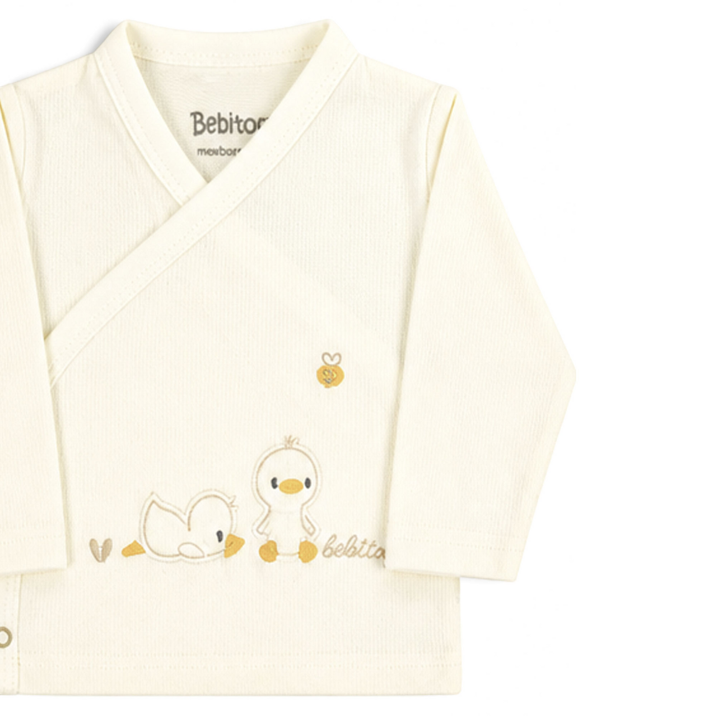 CREAM AND YELLOW DUCK PRINT BABY BOY GIFT SET