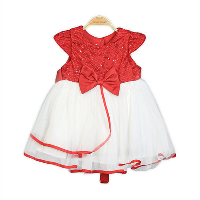 RED RADIANCE PARTY FROCK