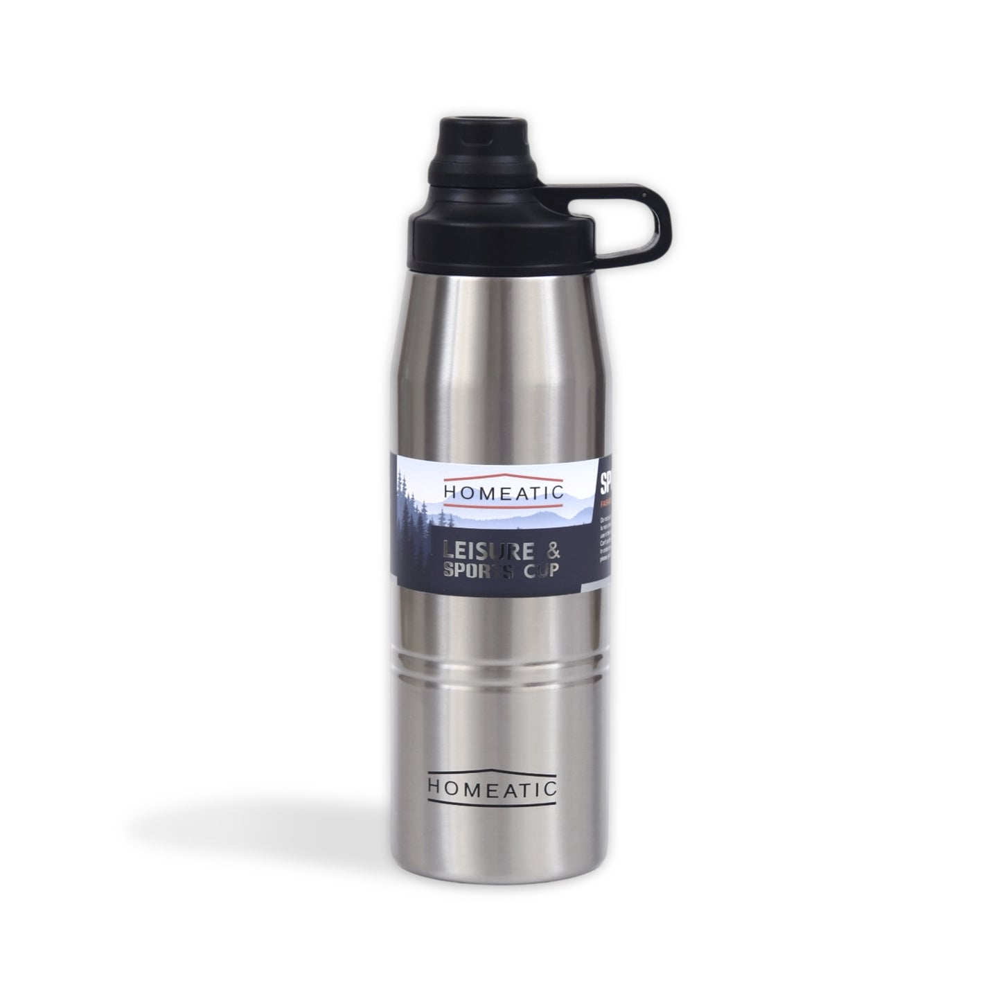STEEL WATER BOTTLE 900 ML SILVER
