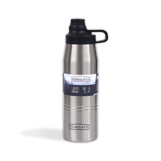 STEEL WATER BOTTLE 900 ML SILVER