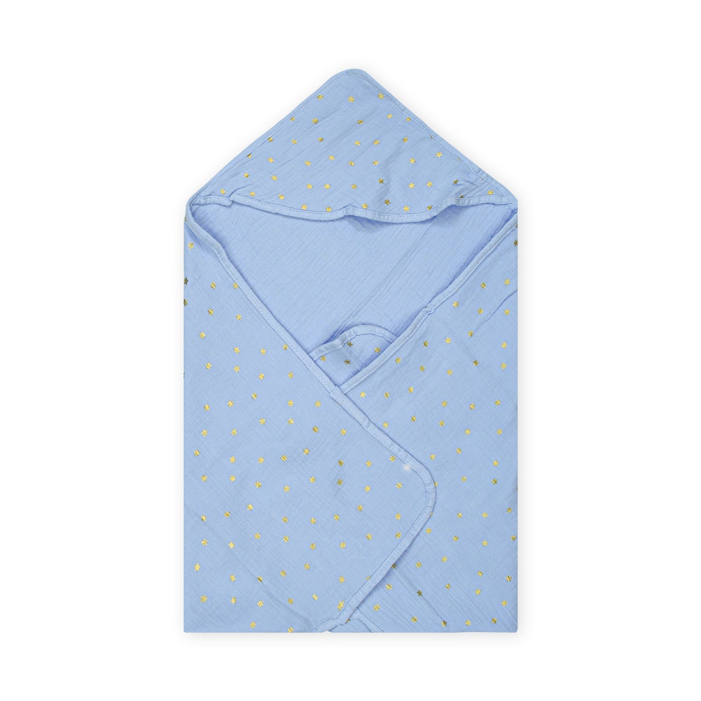 MUSLIN WRAPING SHEET SKY BLUE STAR