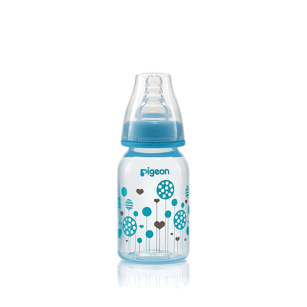 PIGEON SLIM NECK FEEDER CLEAR RPP 120 ML BLUE