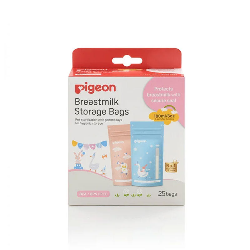 BREASTMILK STORAGE BAGS 180ML ANIMALS