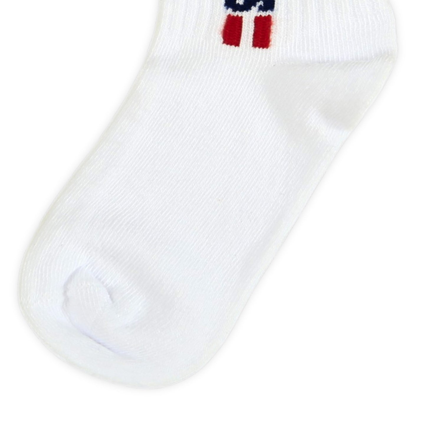 "CHAMPIONS" WHITE ANKLE BOY SOCKS