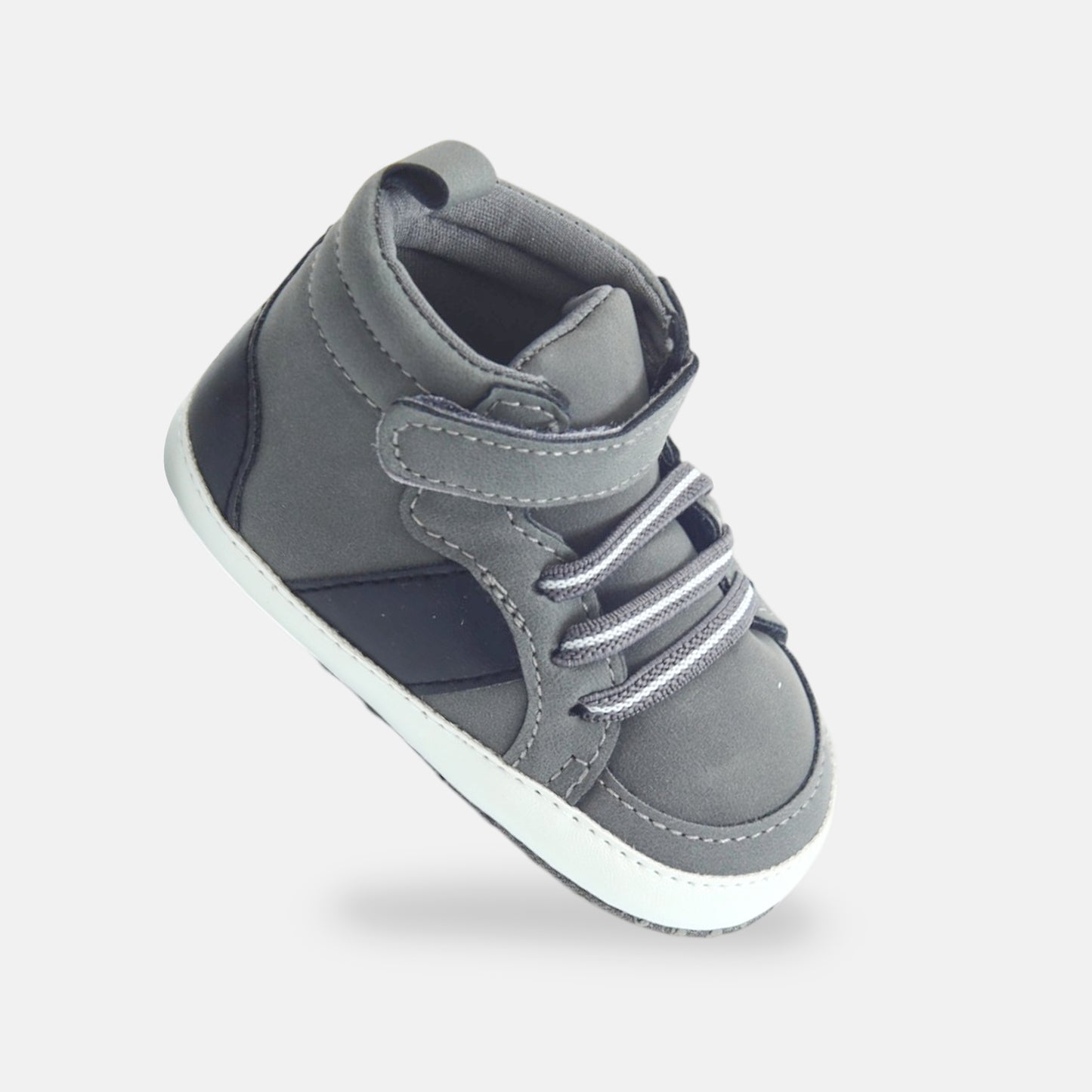 Grey Hi-Top Sneakers