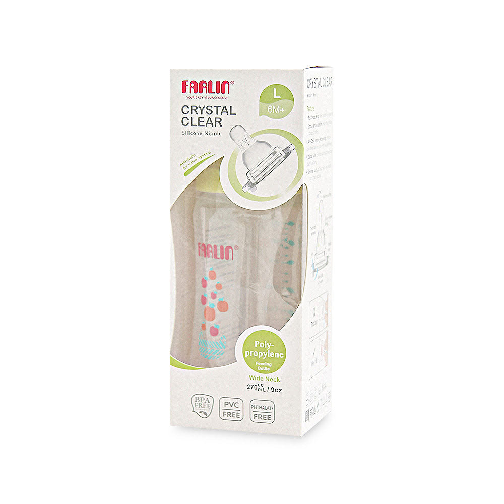 PP WIDE NECK FEEDING BOTTLE 270ML
