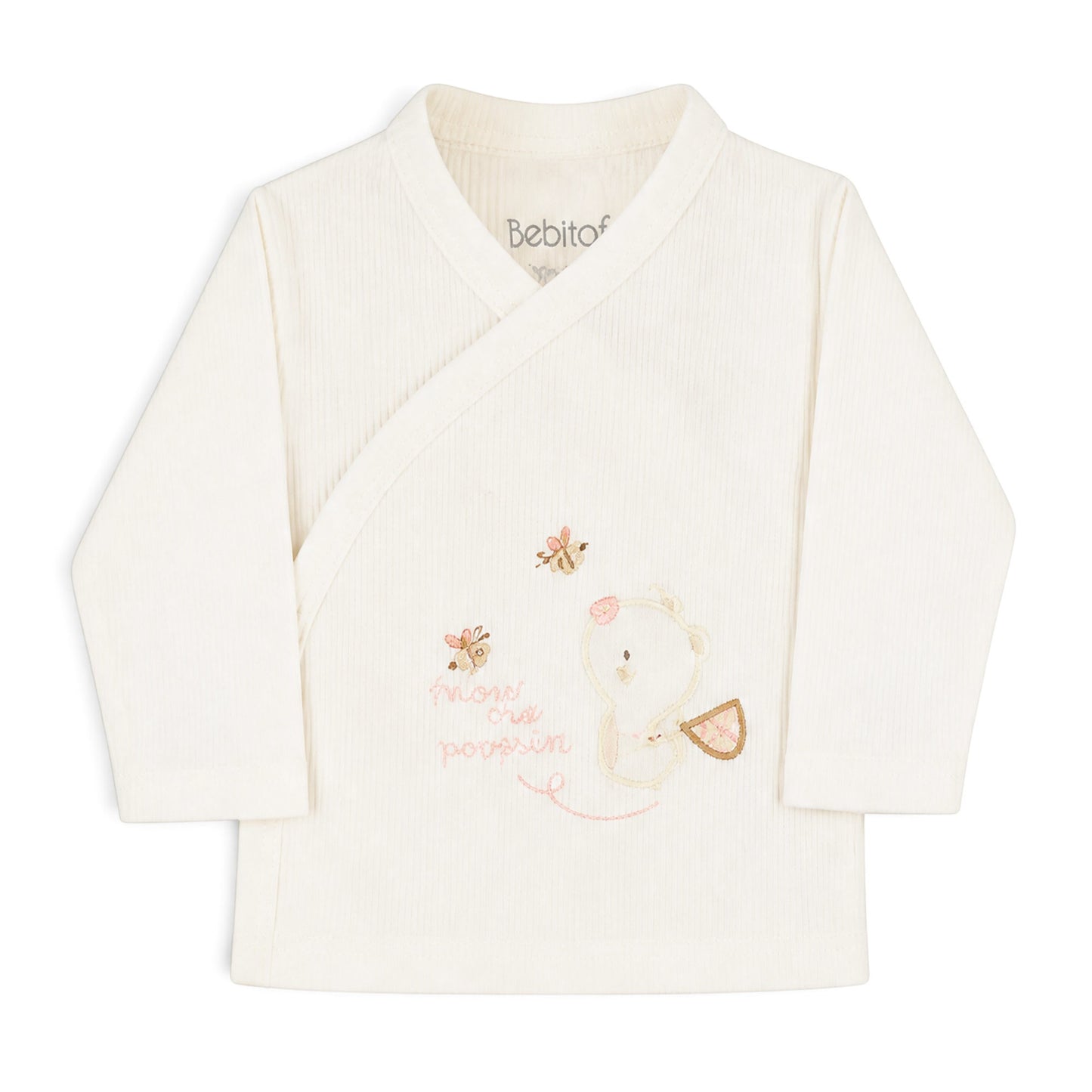 LIGHT PINK AND WHITE "FOLLOW ME HUPPIES!" BEAR BABY GIRL GIFT SET