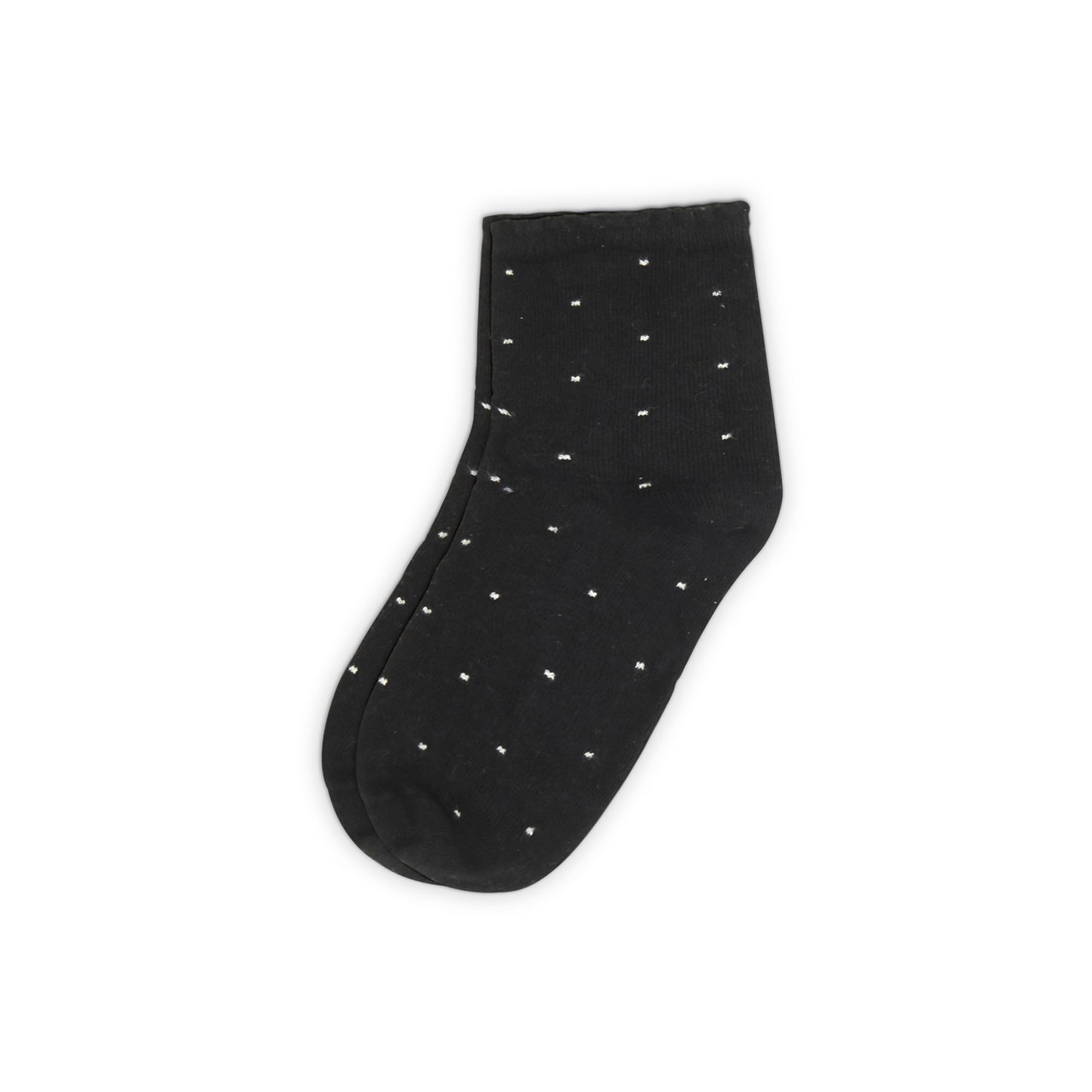 BLACK POLKA DOT GIRL SOCKS