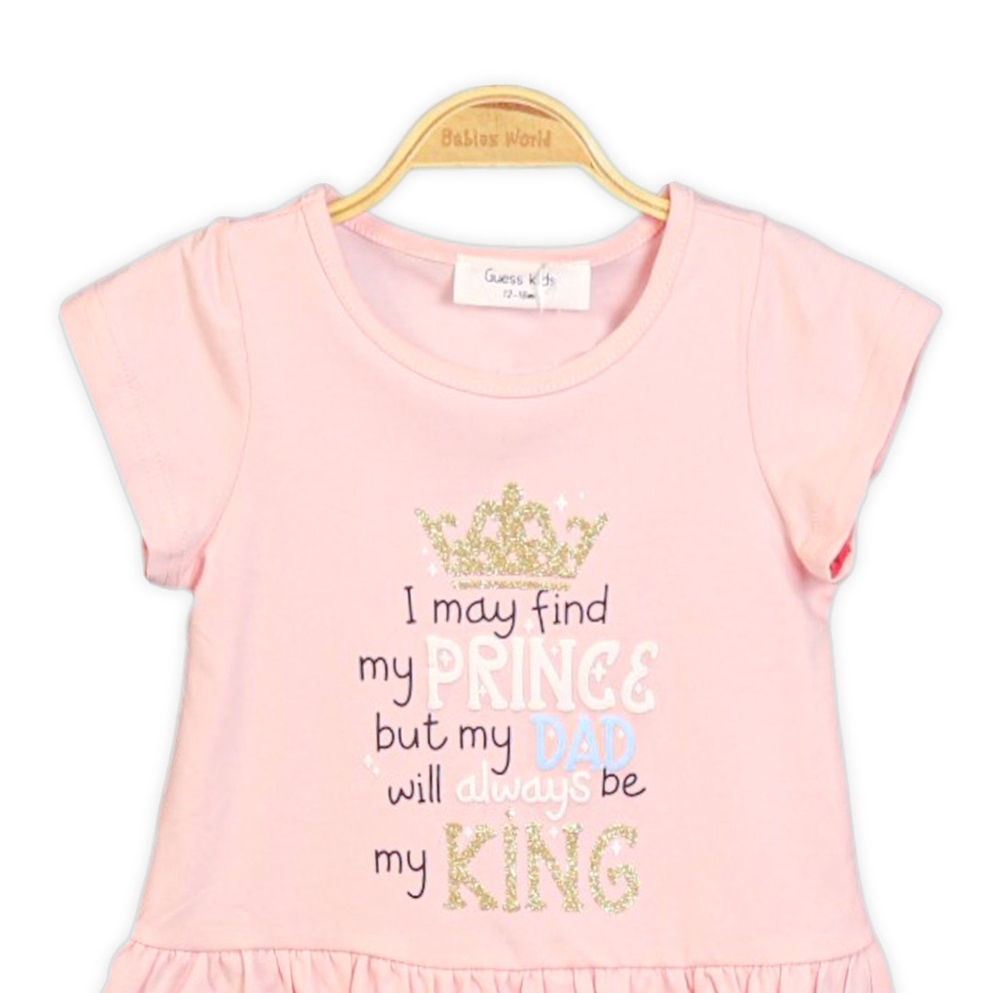 PINK ROYAL FAMILY PEPLUM T-SHIRT