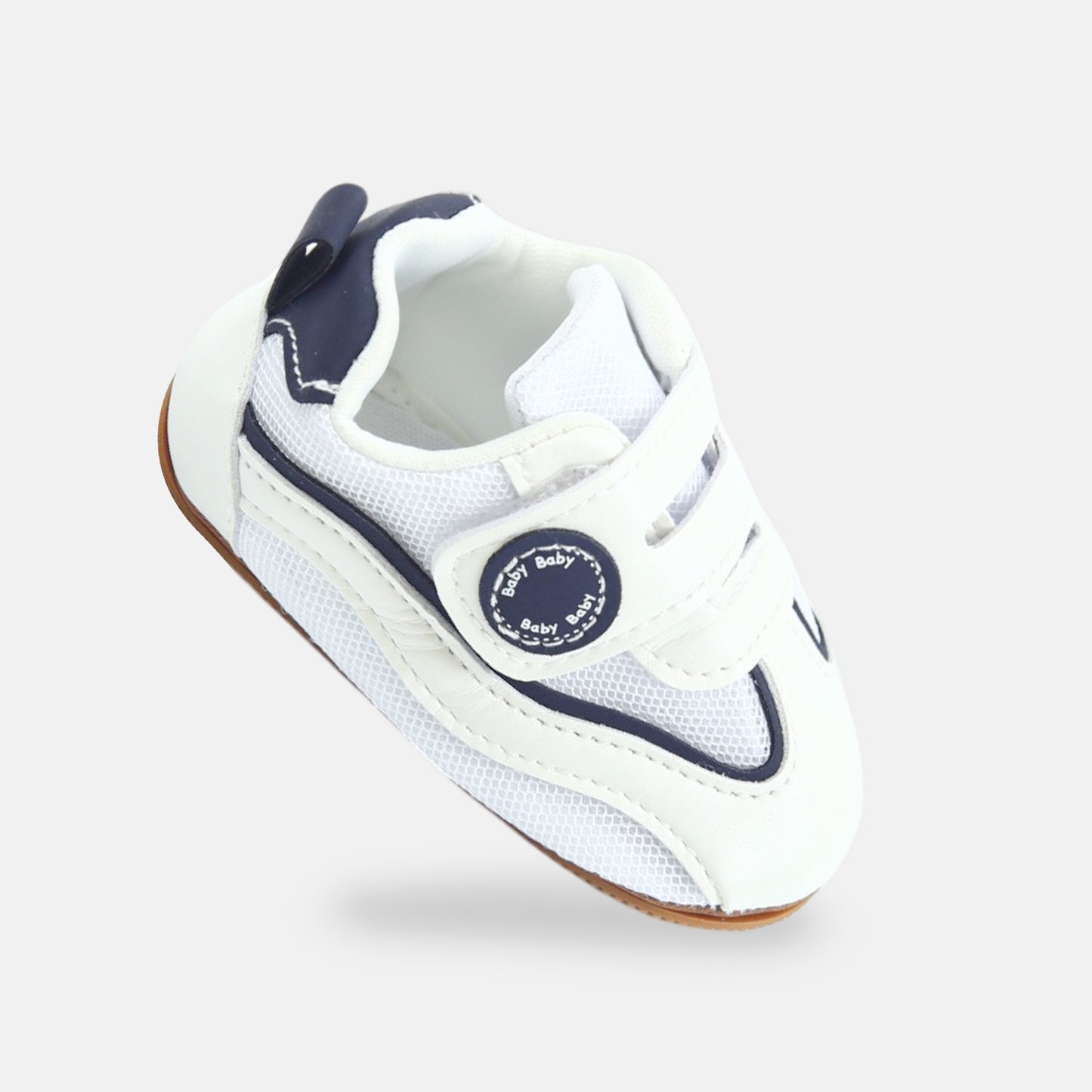 White Mesh-Style Sneakers