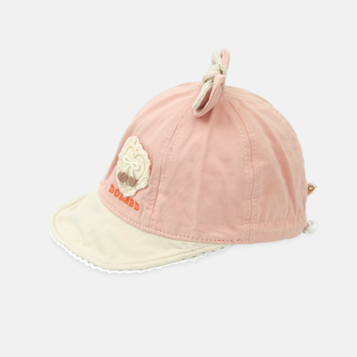 Peach Bow Bucket Hat 48 Cm
