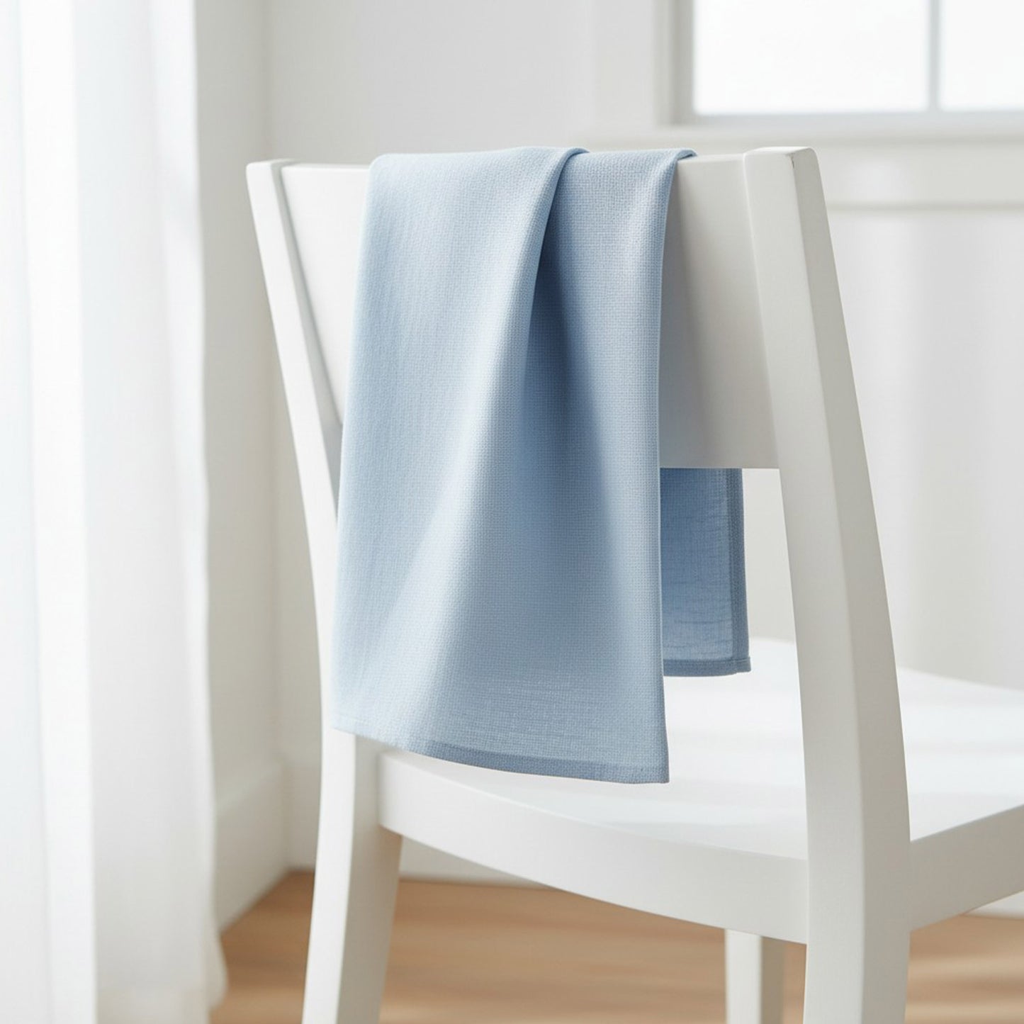 MUSLIN WRAPPING SHEET - SKY BLUE
