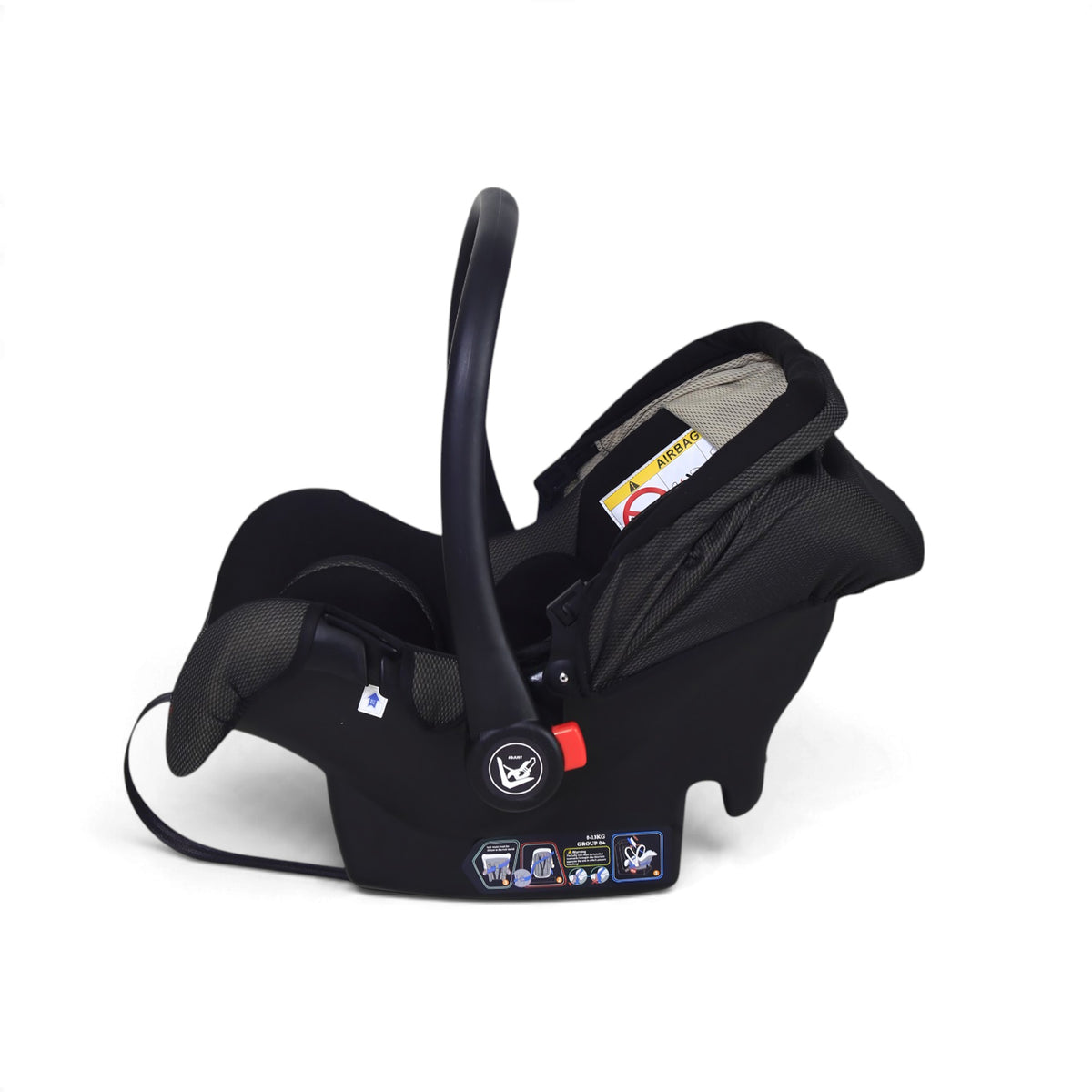 CARRY COT & CAR SEAT-BLACK