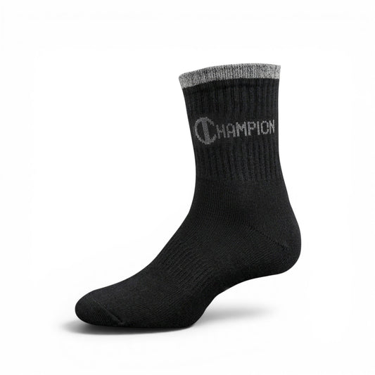 CHAMPIONS BLACK ANKLE BOY SOCKS