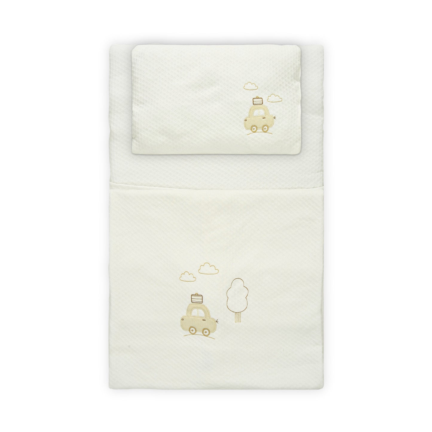 COZY 2-IN-1 WHITE SLEEPING SET