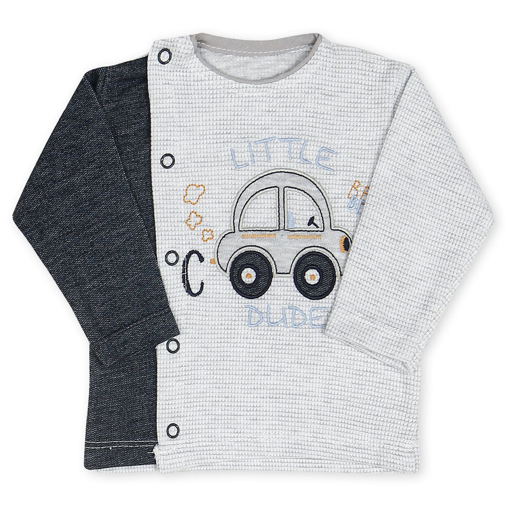BABY BOY GIFT SET GREY CAR
