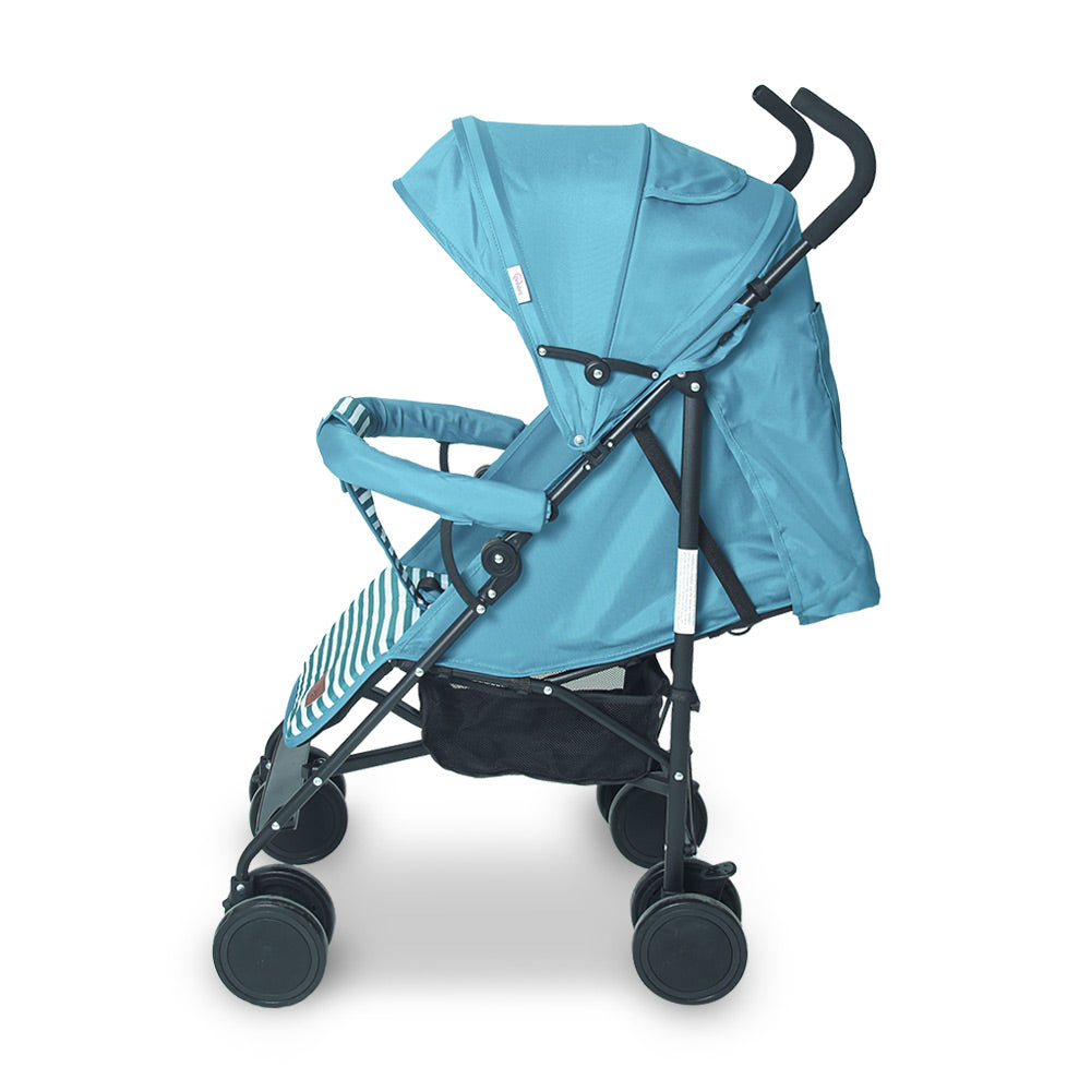 TINNIES BABY BUGGY - GREEN STRIPPED