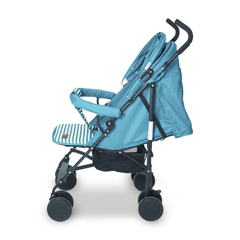 TINNIES BABY BUGGY - GREEN STRIPPED