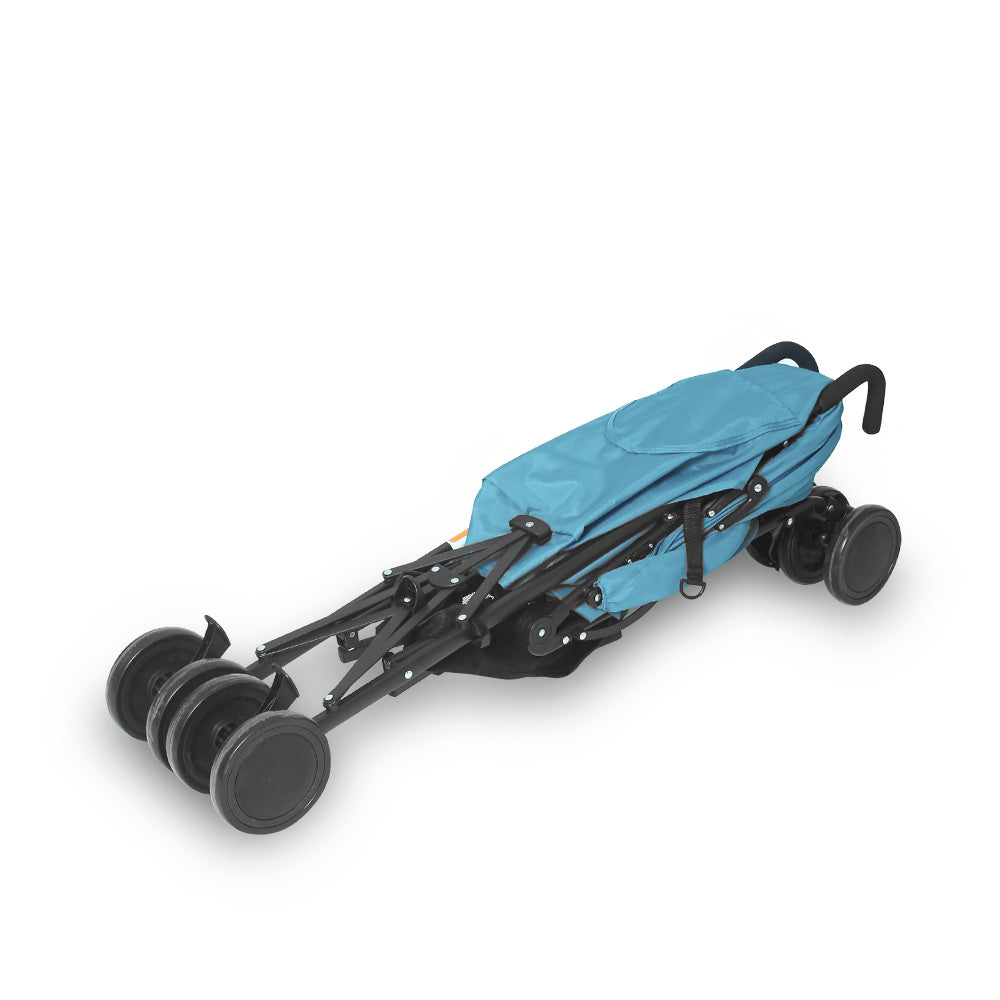 TINNIES BABY BUGGY - GREEN STRIPPED