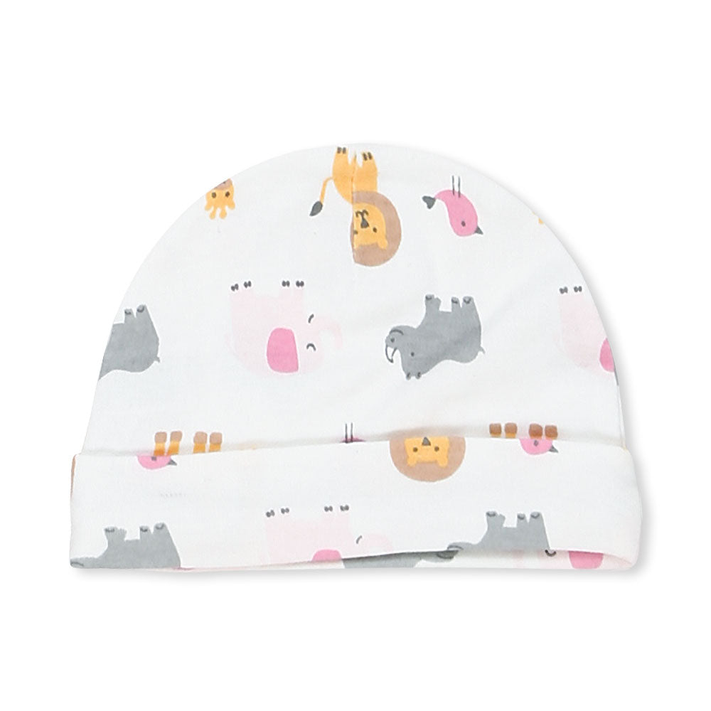 CAPS PK-5 & MITTENS PK-3 PINK ANIMAL KINGDOM