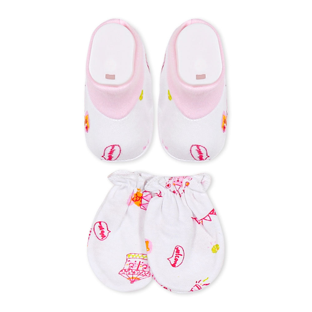 CAP SET PINK CIRCUS TEDDY
