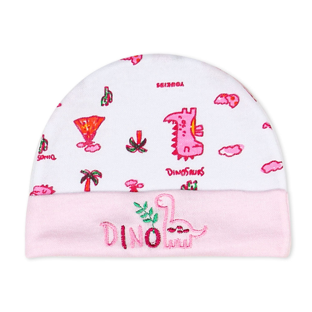 CAP SET PINK DINO
