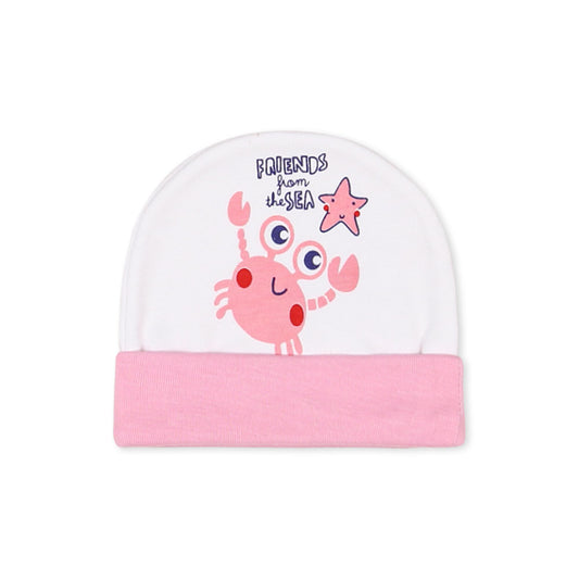 BABY CAP PINK SEA FRIENDS