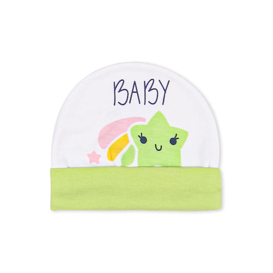 BABY CAP LIME GREEN BABY STAR