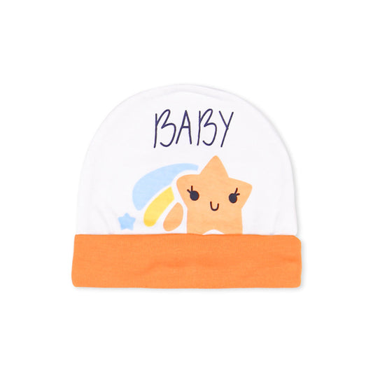 BABY CAP ORANGE BABY STAR