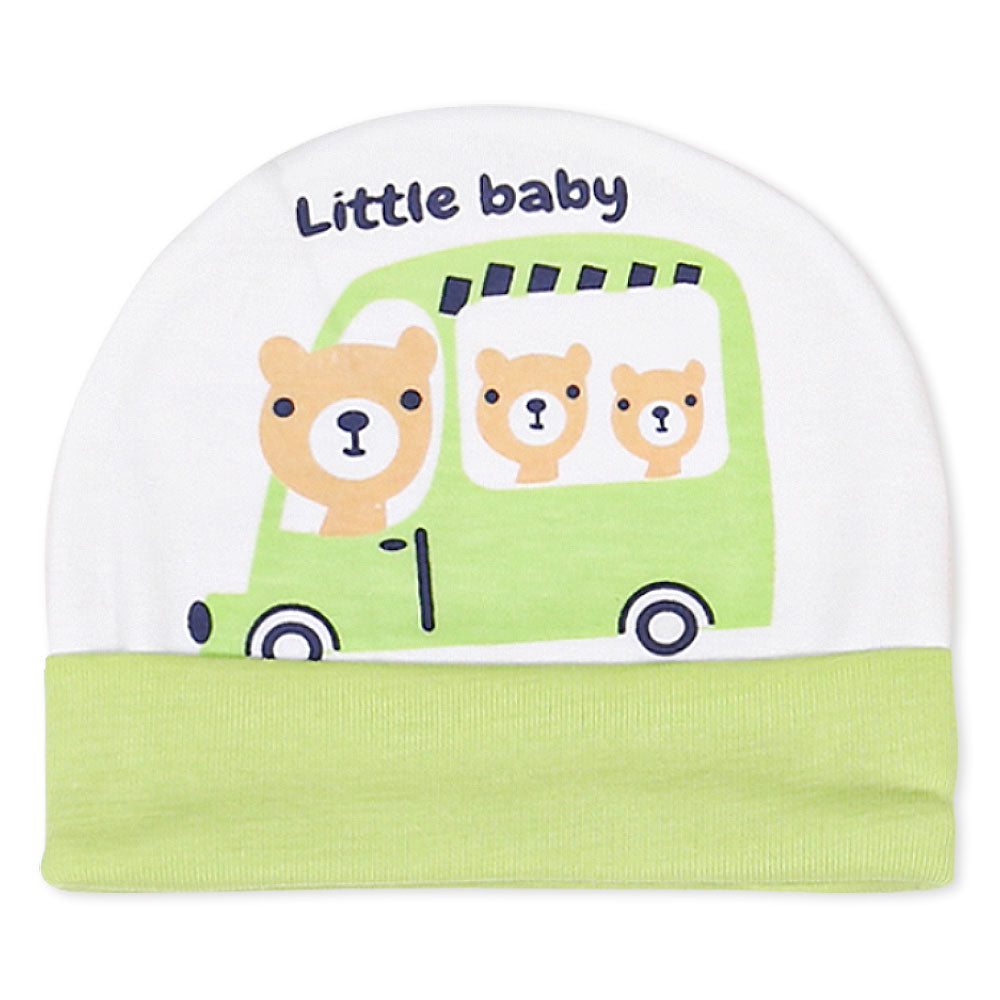 BABY CAP LIME LITTLE TEDDY