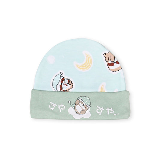 BABY CAP GREEN SLEEPING SLOTH